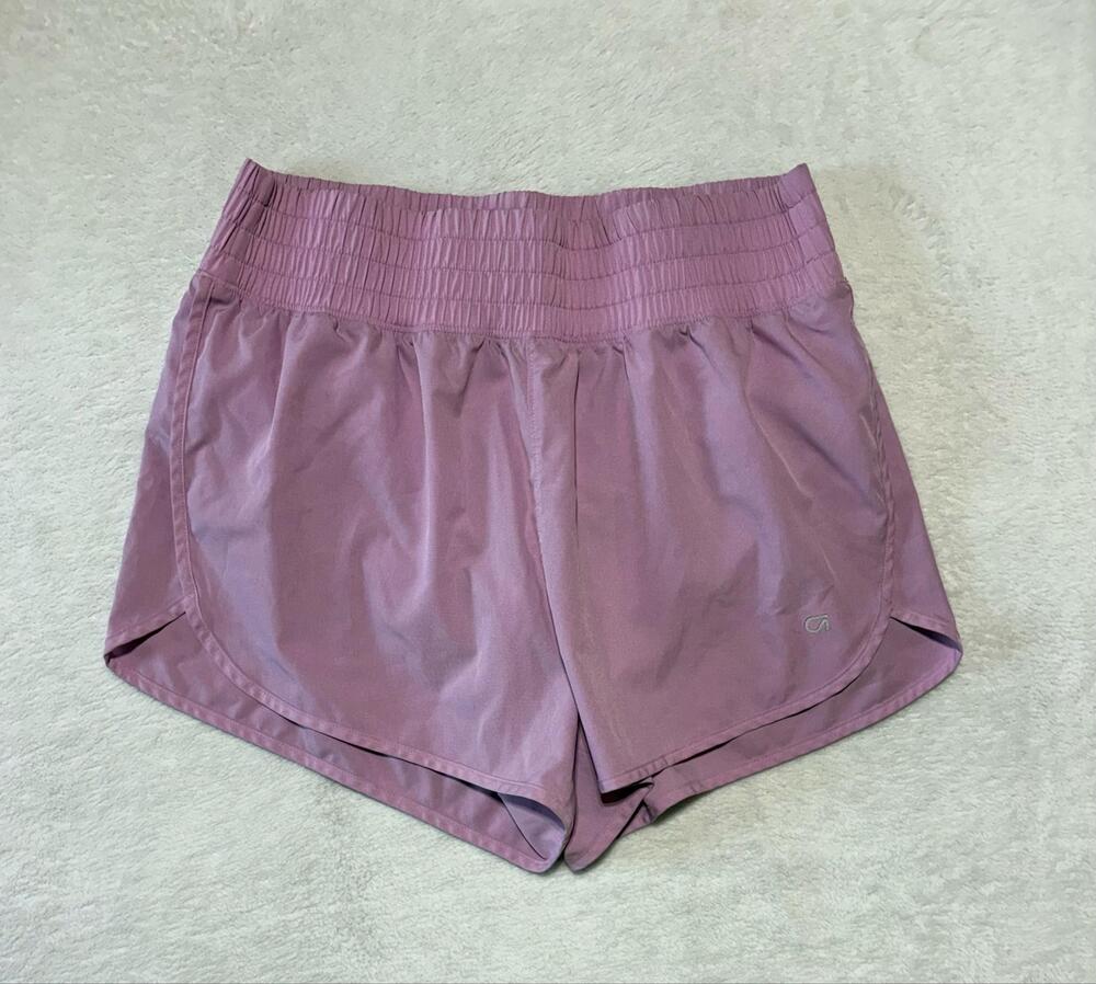GapFit Shorts Womens Large Pink Athletic Running Lined Elastic Waist